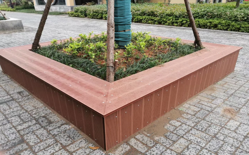 成華區塑木樹凳圍欄